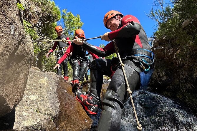 Canyoning Experience Level I Beginners in Ribeira das Cales - Sandro and Filipe’s guiding style