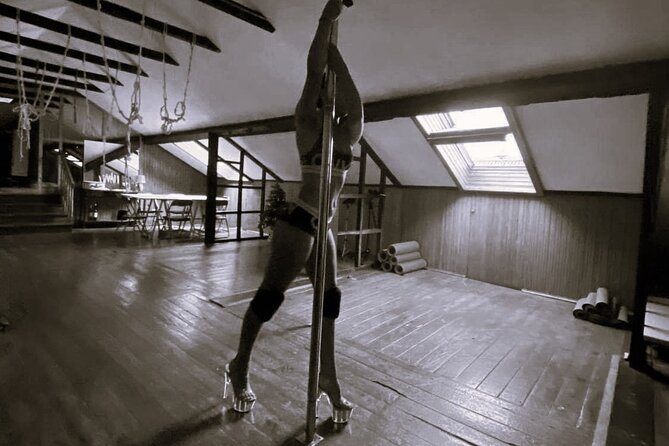 Dance Class (choose 1: Pole Dance, Burlesque or Aerial Silk/Hoop) - The studio atmosphere is part of the experience