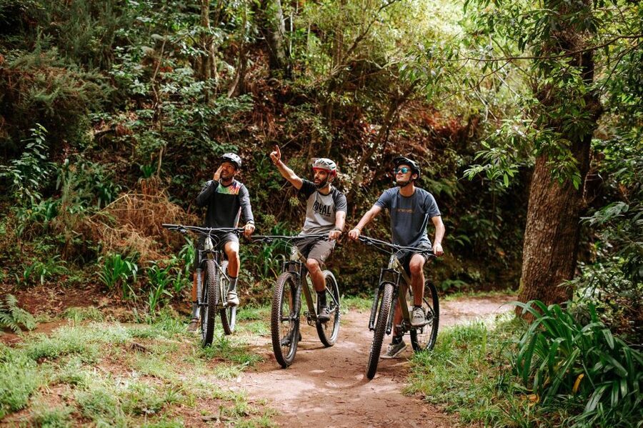 E-Bike Guided Tour - Belle Vue Mountain Biking - Portela and views over Machico Valley