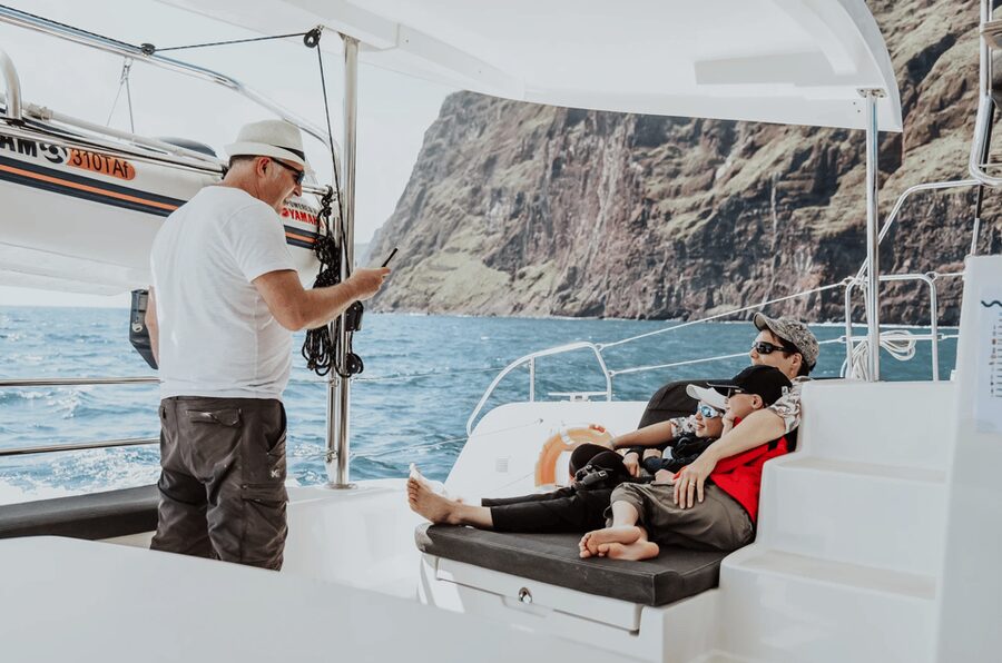 From Funchal: Cabo Girao Sunset Cruise on Luxury Catamaran - The swim and snorkeling stop at Cabo Girão