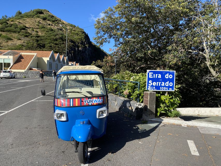 From Funchal: Madeira Nuns Valley Sightseeing Tuk-Tuk Tour - Funchal’s painted door and the start of the route