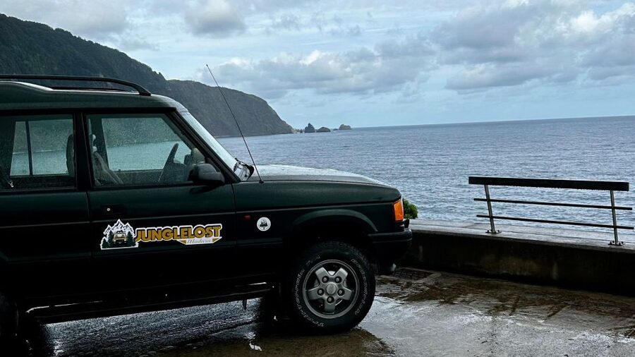 From Funchal:West Madeira Open-roof 4x4 Day Tour with Pickup - Seixal brings black sand and Atlantic drama