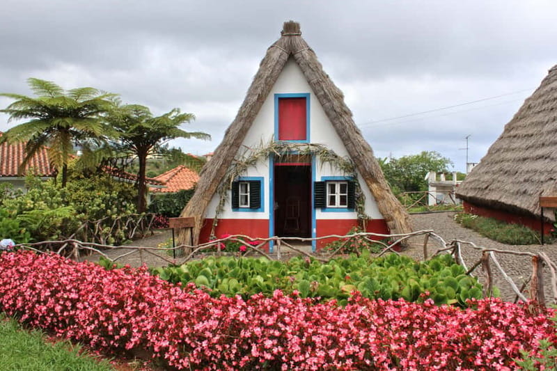 Funchal: 4x4 Jeep Trip to the East and Northeast of Madeira - Santana’s traditional triangular houses