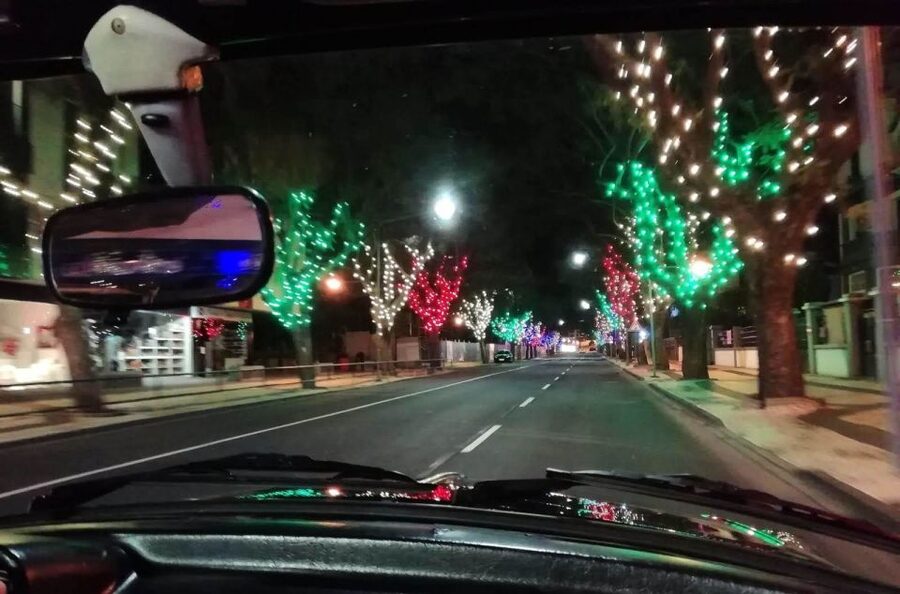 Funchal Christmas lights sightseeing night tour - Old Town streets and the smaller displays