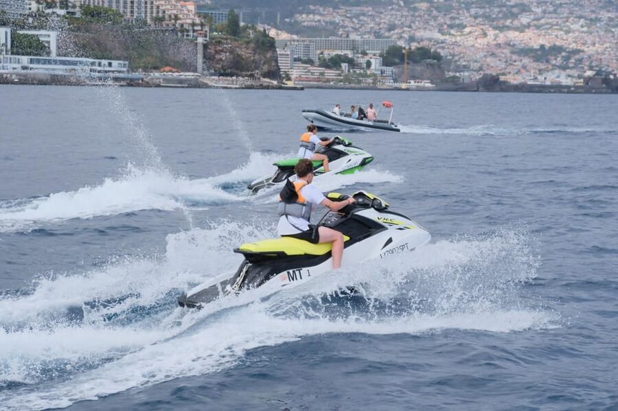 Funchal: Jet Ski Circuit - Riding a jet ski near Funchal