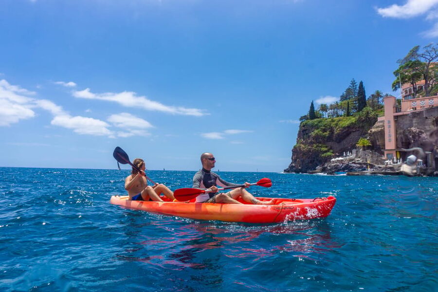 Funchal: KAYAK Rental or Guided tour with snorkeling - Swimming out to the kayaks