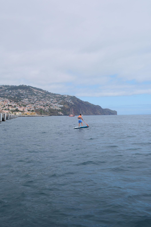 Funchal: Standup Paddle - Getting into the water requires care