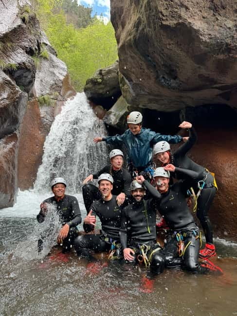 Go Explore Canyoning Level 2 (Nun's Valley) . - Entering Madeira’s Nun’s Valley