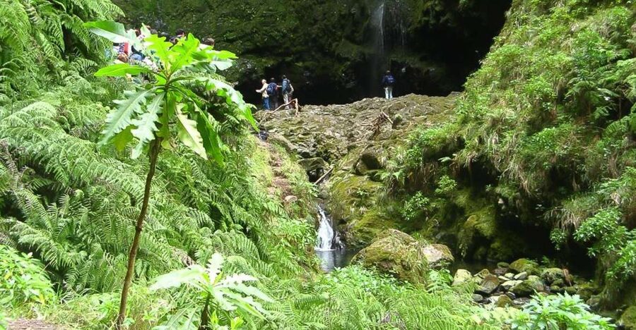 Levada Walk and Caldeirao Verde Waterfalls: Madeira - Views toward Santana and São Jorge