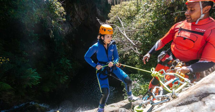 Level 2 - Canyoning Adventure - Intermediate | Funchal - The two-minute approach and the safety briefing