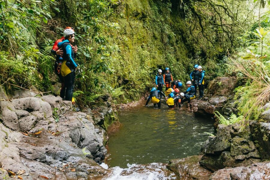 Madeira Canyoning Beginners – Easy & Fun Waterfall Adventure - A green valley rather than a staged attraction