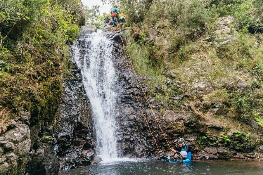 Madeira Canyoning Beginners – Easy & Fun Waterfall Adventure - Meeting at Bar 21 and riding into rural Camacha