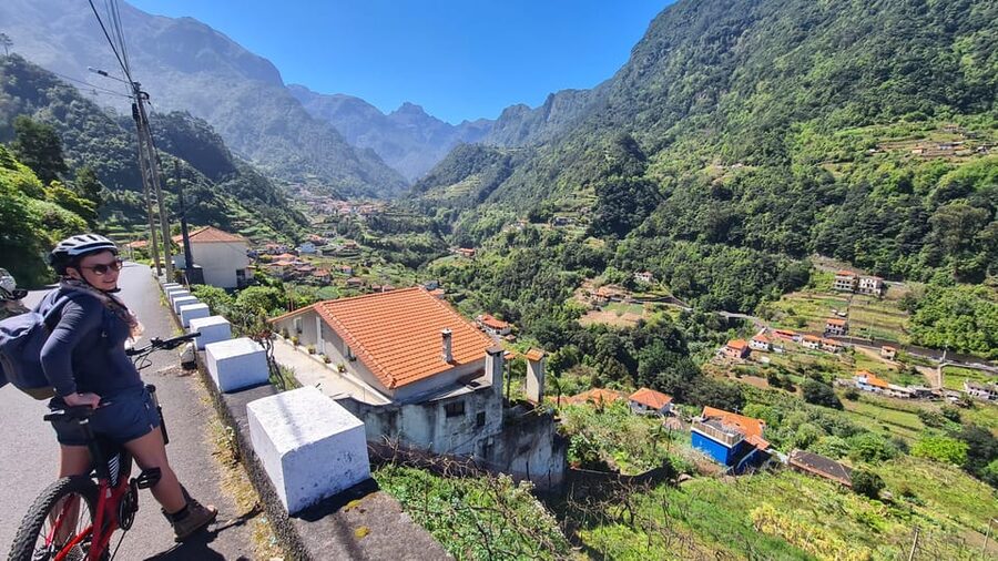 Madeira: Guided E-bike Tour of the North Coast - Riding through farms and laurel forest