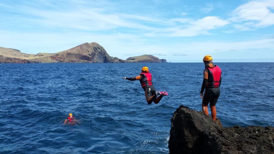 Madeira: Half-Day Coasteering Tour - The optional jumps, from one to ten meters