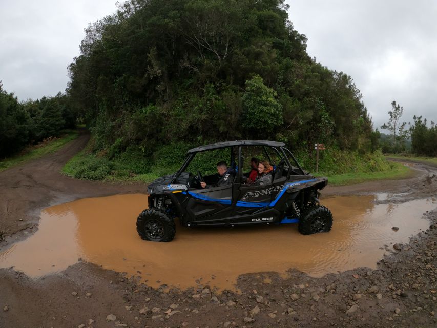 Madeira Private Buggy Adventure: Mountains and Forests - Portela viewpoint looks toward Porto da Cruz and Faial