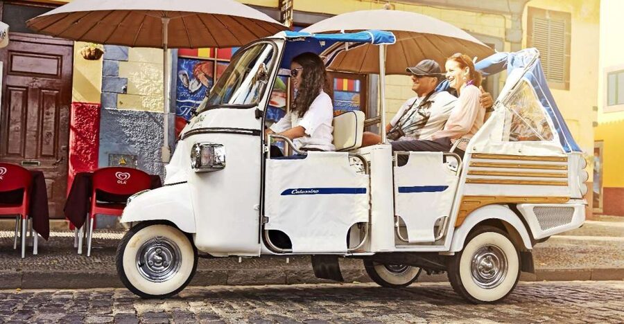 Madeira: Private Guided Cabo Girão Tour - Riding out from Funchal in a private tuk-tuk