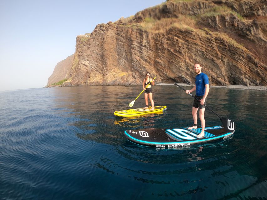 Madeira: Private Paddleboard & Snorkel - Stopping to snorkel in clear Madeira water