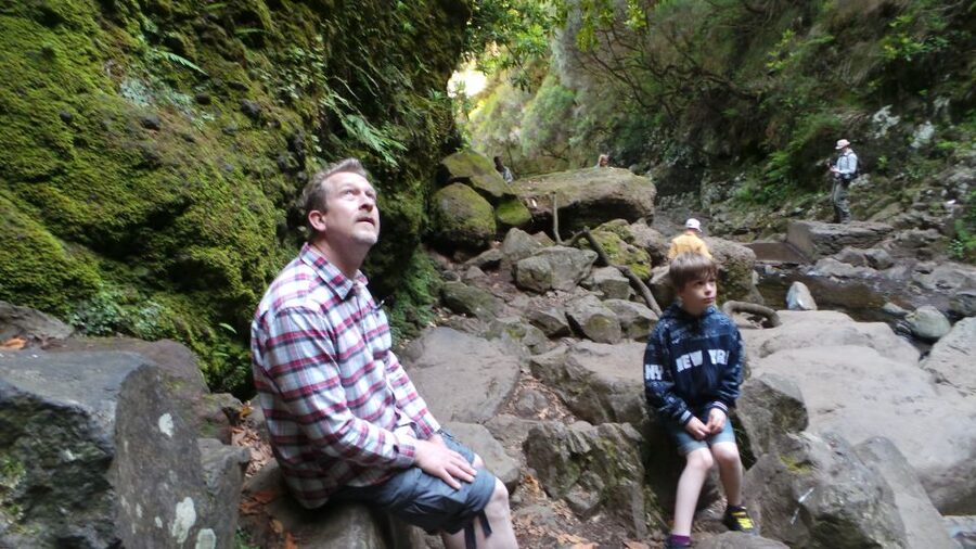 Madeira: Rabaçal 25 Fountains Levada Walk & Cabo Girão - The off-road descent through eucalyptus forest