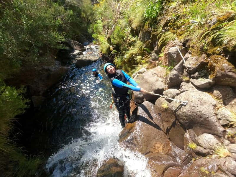 Madeira : Ribeira das Cales Canyoning (Level 1) - Getting suited up for the waterfalls