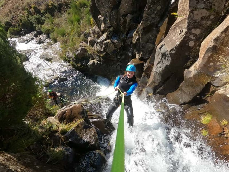 Madeira : Ribeira das Cales Canyoning (Level 1) - Optional jumps and natural rock slides
