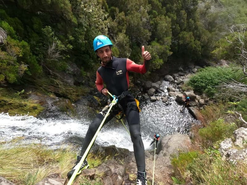 Madeira : Ribeira das Cales Canyoning (Level 1) - A short break with water and a KitKat