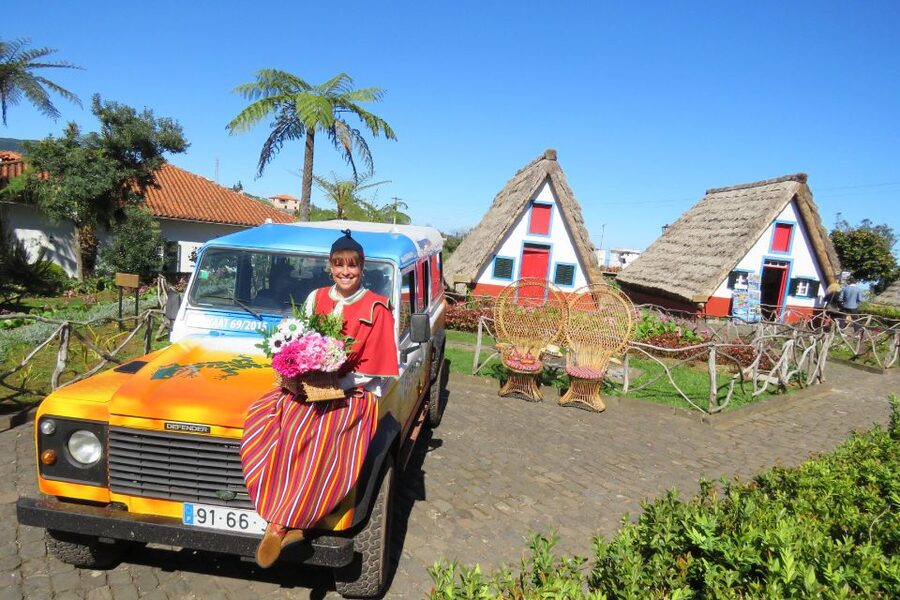 Madeira: Santana Jeep Tour Revealing the East's Treasures - The coastal cliffs and hillside views