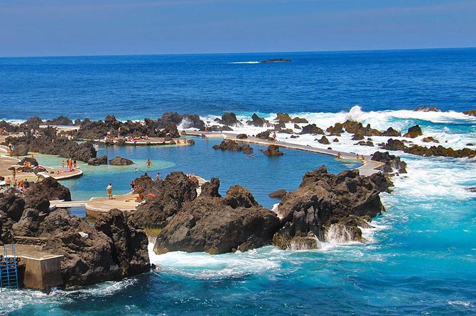Porto Moniz - Natural Swimming Pools - Ribeira Brava and a 15th-century church