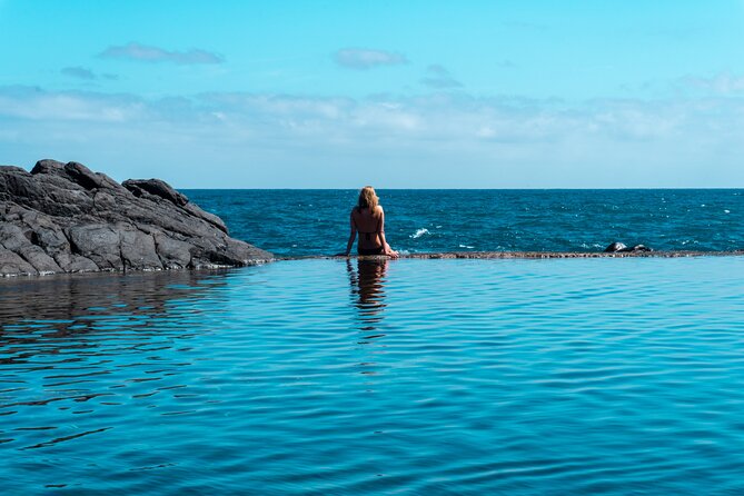 The volcanic tidal pools at Porto Moniz on the north coast of Madeira