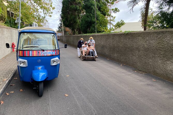 Private Express Tuk Tuk Tour Funchal Old Town & Toboggans - Funchal old town after the sled ride