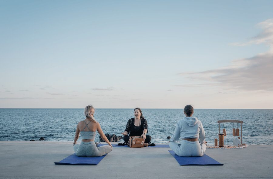 Private Yoga & Sound Bath by the Ocean - The sound bath and intuitive instruments