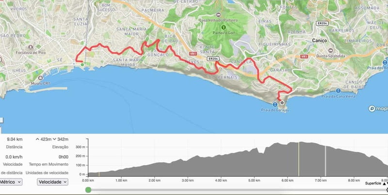 "Self-Guided" E-Bike Road Tour from Funchal to Garajau - Leaving Funchal for the Garajau road